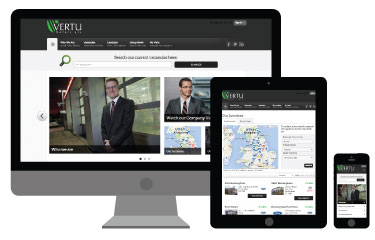 Responsive Vertu Careers website