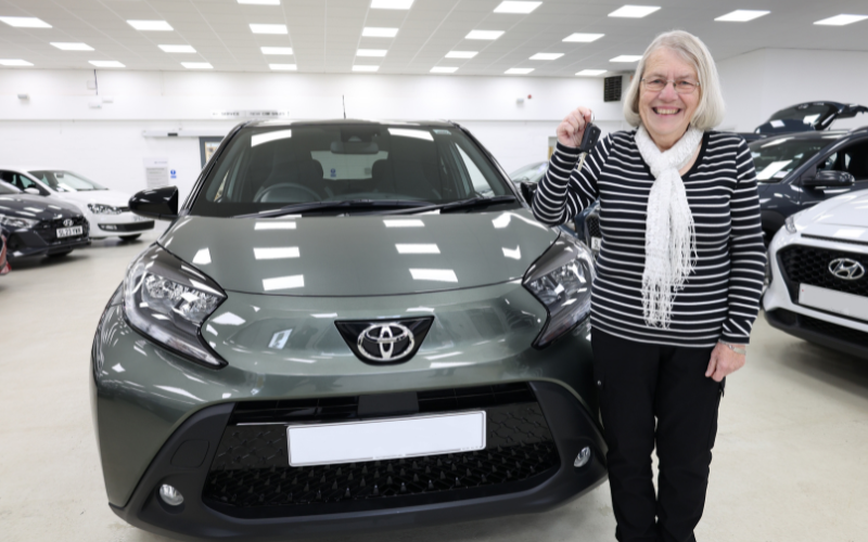 Edinburgh winner collects her new car