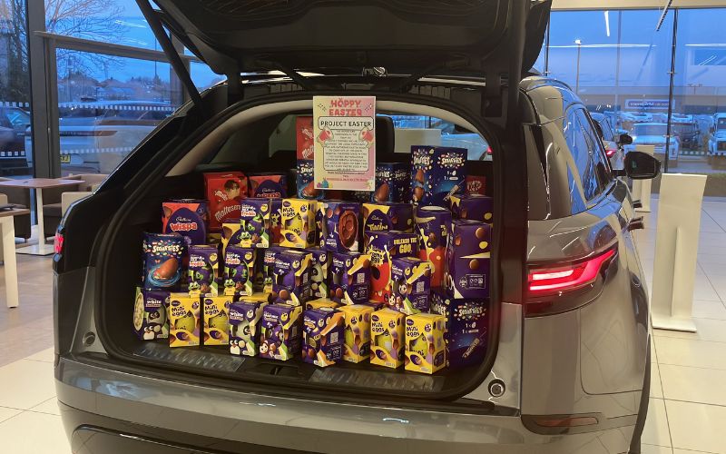 Car Dealership Delivers 'Egg-stra' Easter Joy to Chesterfield Royal Hospital