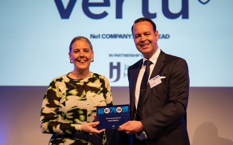 Vertu Motors plc Named Largest UK Business In North East At NET 250 Awards