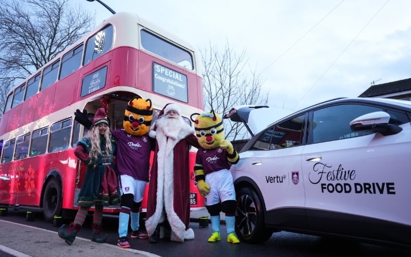 Burnley FC And Vertu Unite To Boost Local Foodbank With Festive Donations