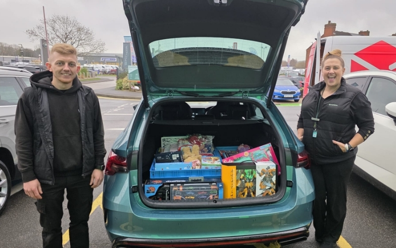 Vertu Skoda Chesterfield Supports Children With Toy Collection Drive