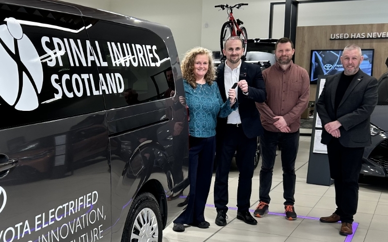Hamilton Toyota Dealership Steps Up To Aid Spinal Injuries Scotland