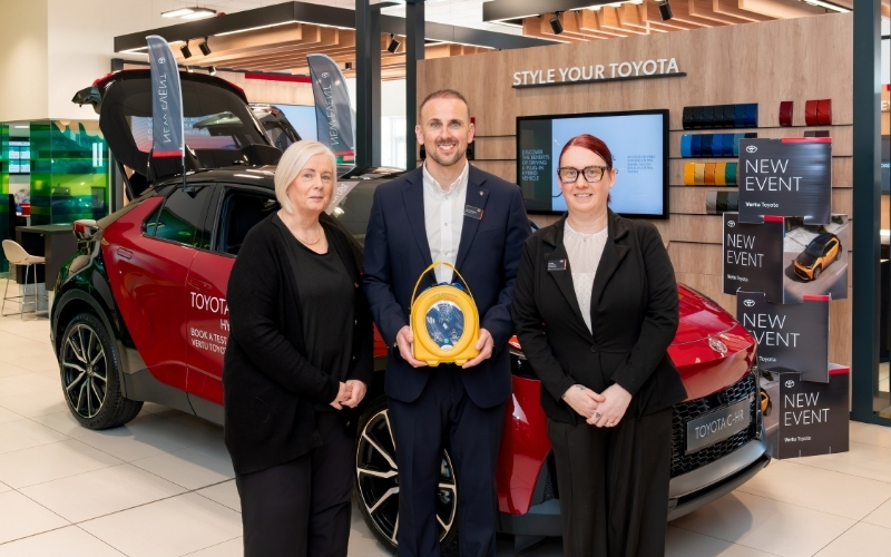 Defib 'Saves Life' Of Delivery Driver At Hamilton Toyota
