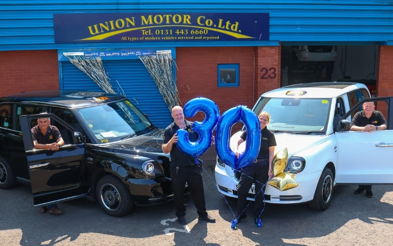 Union Motor Company Marks 30 Years Supporting Scotland's Taxi Trade