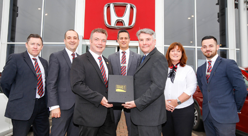 Vertu Honda Newcastle awarded for work with Motability