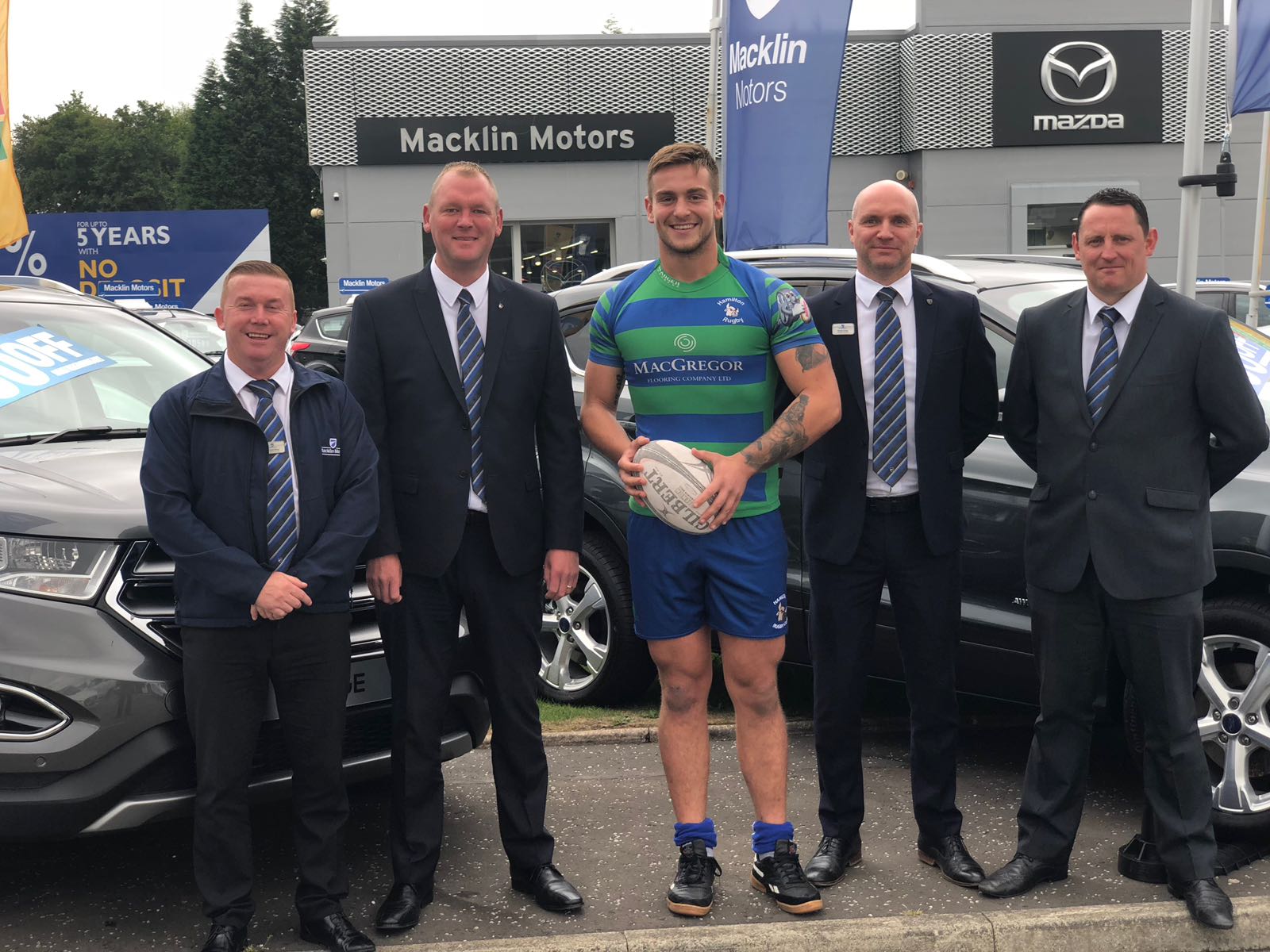 Macklin Motors Ford Hamilton sponsors Hamilton rugby player