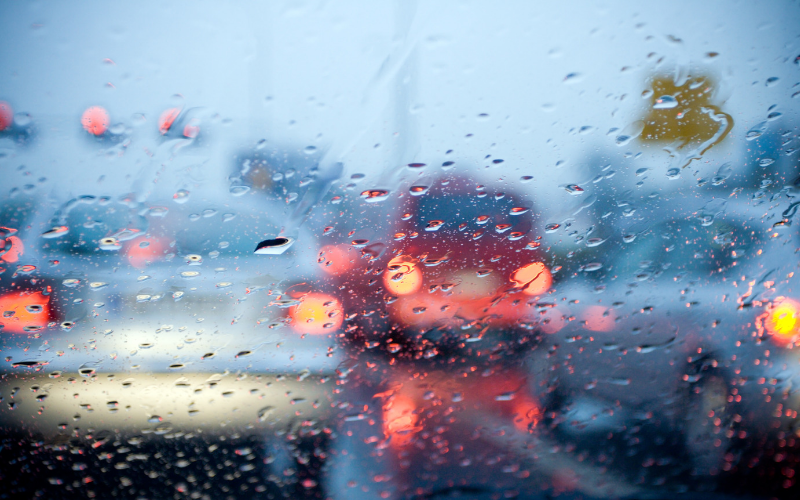 driving in the rain