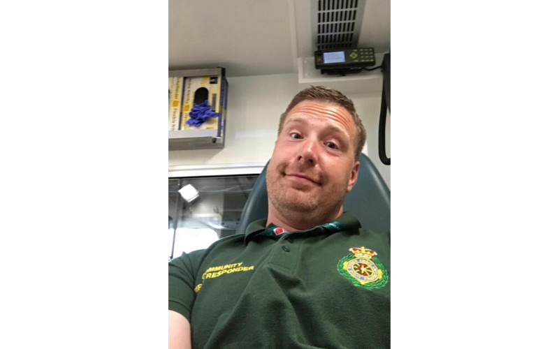 John Hughes, volunteering as a community responder